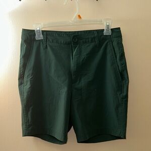 All in Motion Men's Forest Green Flat Front Shorts